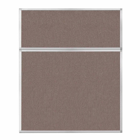 Versare Hush Panel Configurable Cubicle Partition 5' x 6' Latte Fabric 1852413